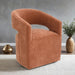 Tresa Arm Chair with Casters - Rustic Orange