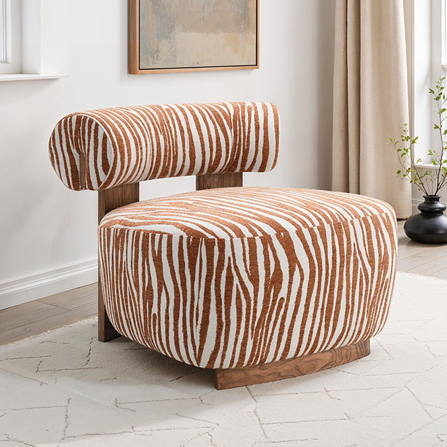 Niobe Accent Chair - Rustic Orange