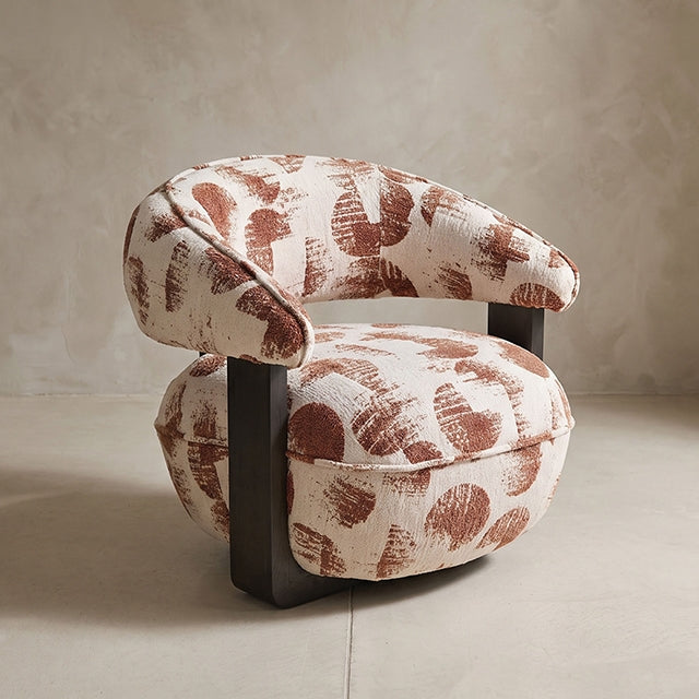 Lesta Accent Chair - White Copper Pink