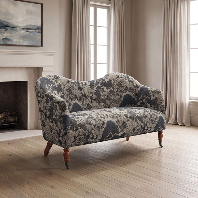 Seaton Settee - Slate Blue
