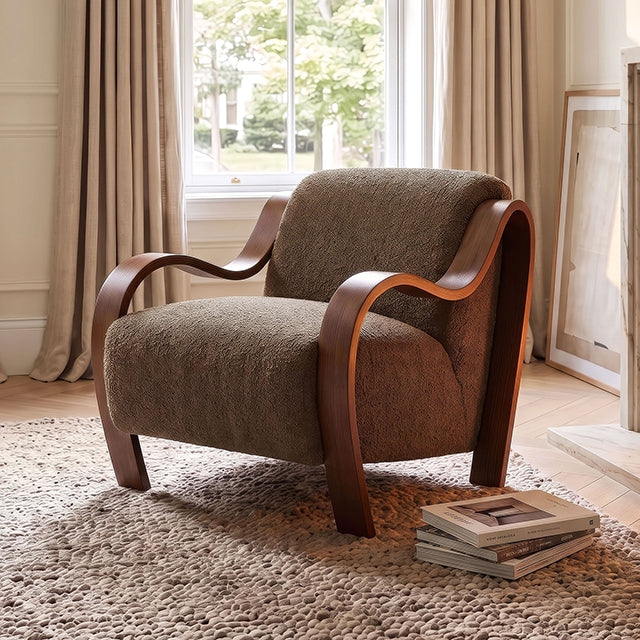 Niari Accent Chair - Deep Brown