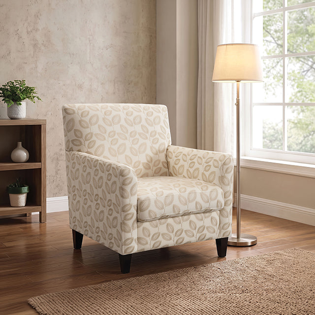 Ivey Acent Chair - Botanical Beige