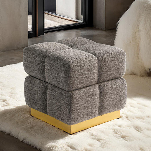 Aileen Storage Stool - Charcoal