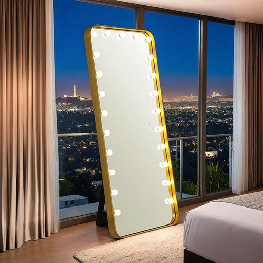 Myra Floor Mirror - Gold