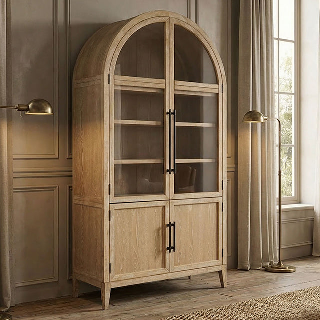 Minster Arched Cabinet - Natural