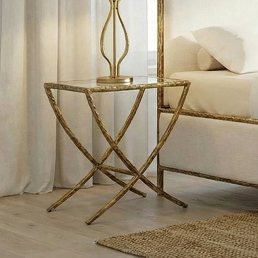 Vilna Side Table - Matte Gold