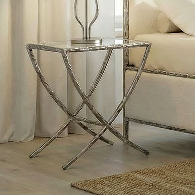 Vilna Side Table - Gunmetal