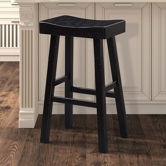 Biasca 29" Stool (Set of 2) - Black