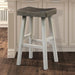 Biasca 29" Stool (Set of 2) - White/Gray