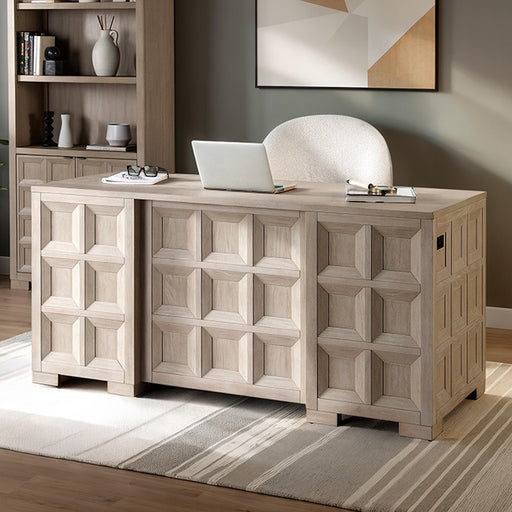 Hatton Cross Executive Desk - Tawny