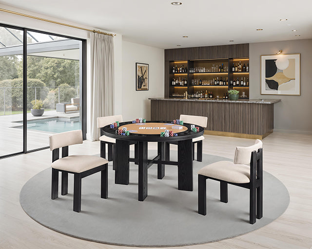 Gaetani Game Table - Black