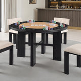 Gaetani Game Table - Black