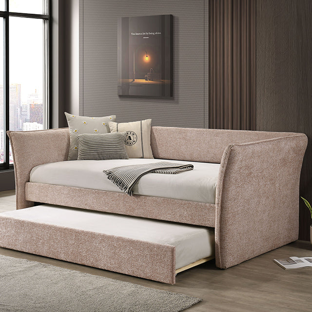 Yuri Daybed w/ Trundle - Pink