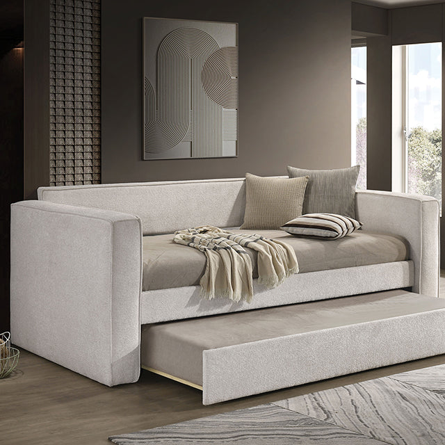 Walsall Daybed w/ Trundle - Pearl White