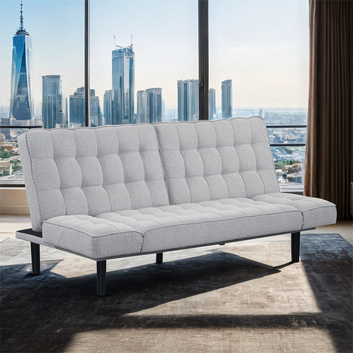 Bellevue Futon Sofa - Light Gray