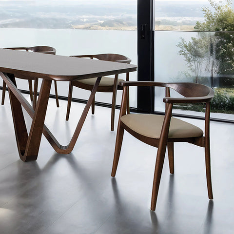 Nordby 7 Pc Dining Table Set - Rich Walnut