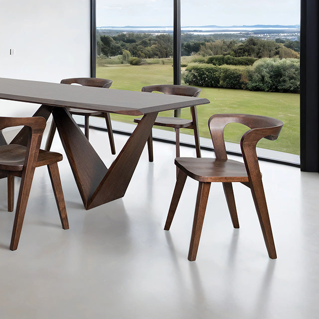 Romont 7 Pc Dining Table Set - Rich Walnut