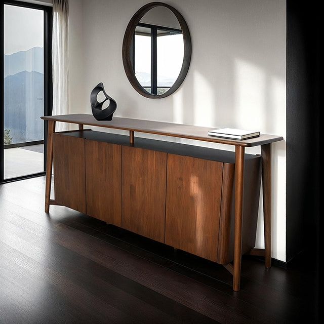 Hadsten 4-Door Sideboard - Rich Walnut