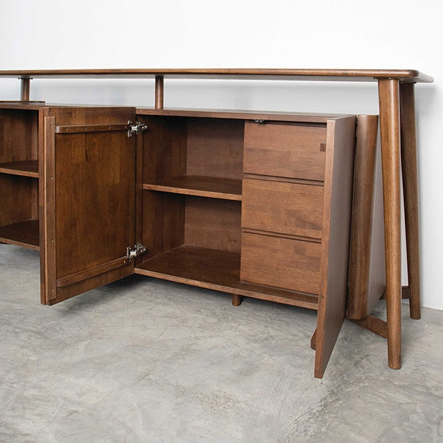 Hadsten 4-Door Sideboard - Rich Walnut