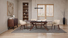 Hadsten 5 Pc Dining Table Set - Rich Walnut