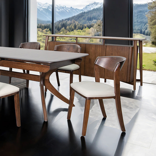 Hadsten 7 Pc Dining Table Set - Rich Walnut