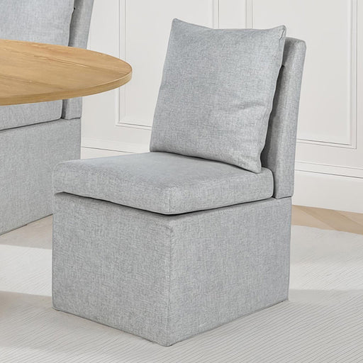 Tottenham Dining Chair w/ Caster - Taupe