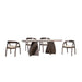 Nador 5 Pc. Dining Set - Rich Walnut