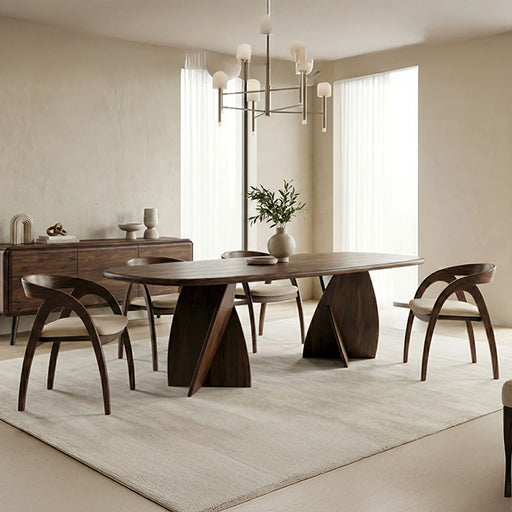 Nador 7 Pc. Dining Set - Rich Walnut