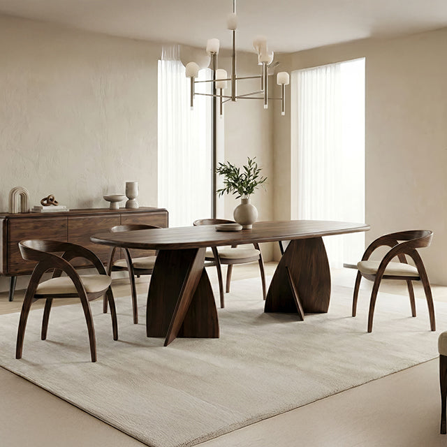 Nador 7 Pc. Dining Set - Rich Walnut
