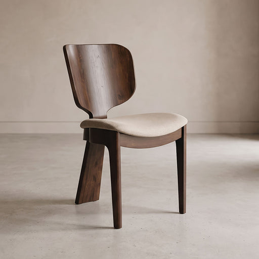 Traves Side Chair (Set of 2) - Rich Walnut/Natural Sand