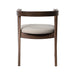 Fortel Arm Chair, Fabric Seat (Set of 2) - Rich Walnut/Beige