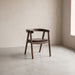 Fortel Arm Chair, Wooden Seat (Set of 2) - Rich Walnut