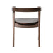 Fortel Arm Chair, Wooden Seat (Set of 2) - Rich Walnut