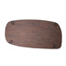 Fortel Oval Dining Table - Rich Walnut