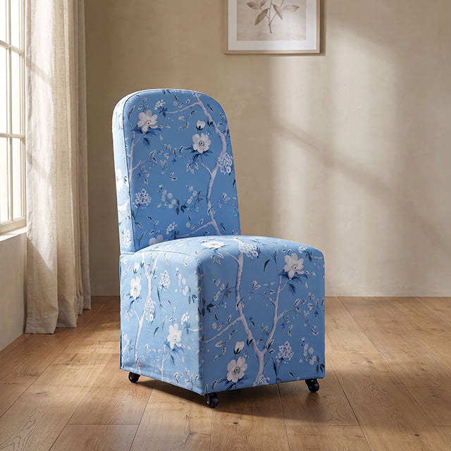 Canterbury Dining Chair (Set of 1) - Chinoiserie Sky Blue/White