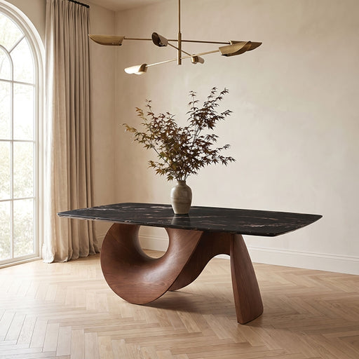 Ardello Dining Table - Nero Portoro Black