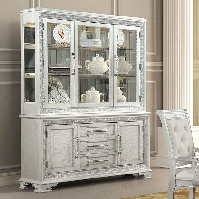 Stella Mia Hutch Buffet - Ivory
