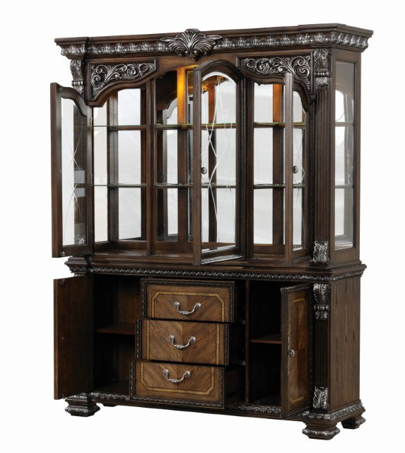 Promenade Hutch And Buffet - Dark Brown