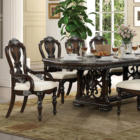Promenade 7 Pc Dining Table Set - Dark Brown