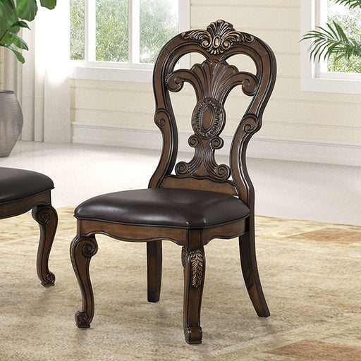 Leovanni Side Chair (Set of 2) - Dark Brown