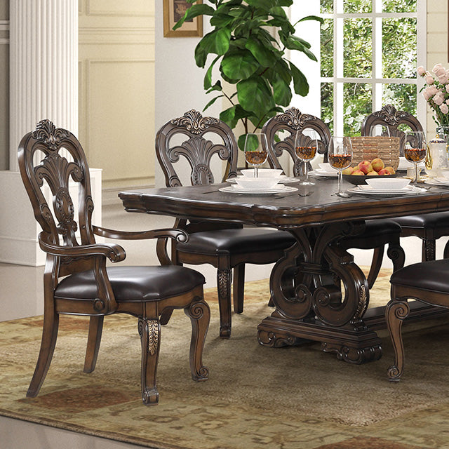 Leovanni Dining Table - Dark Brown