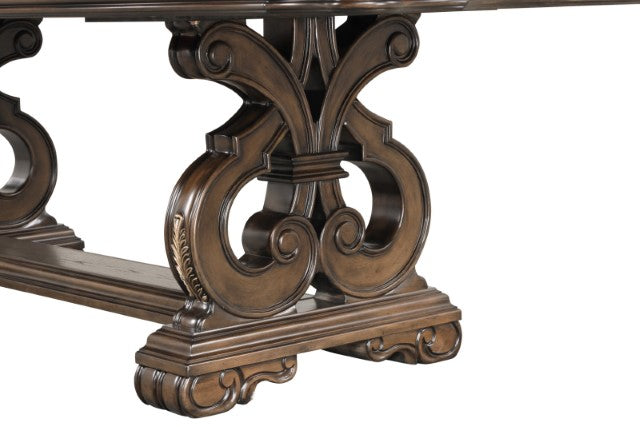 Leovanni Dining Table - Dark Brown