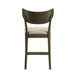 Huttwil Counter Ht. Chair (Set of 2) - Dark Walnut/Beige