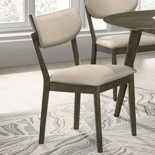 Huttwil Side Chair (Set of 2) - Dark Walnut/Beige