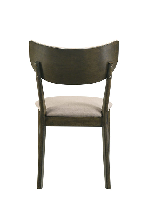 Huttwil Side Chair (Set of 2) - Dark Walnut/Beige