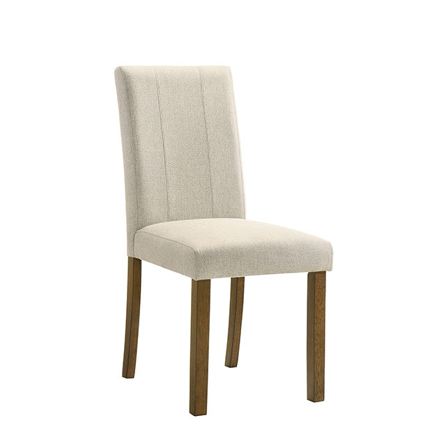 Paolino Side Chair (Set of 2) - Antique Brown/Beige