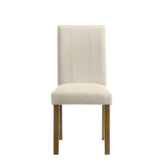 Paolino Side Chair (Set of 2) - Antique Brown/Beige