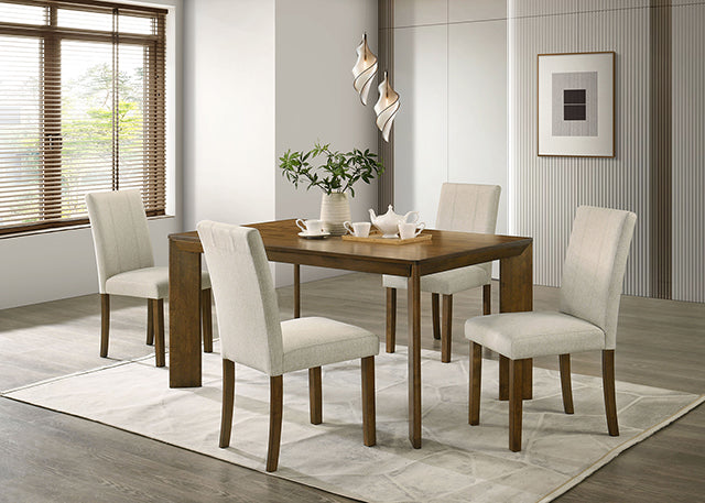 Paolino Side Chair (Set of 2) - Antique Brown/Beige