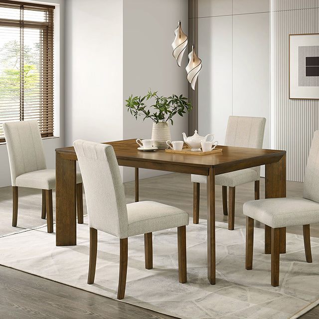 Paolino 5 Pc. Dining Table Set - Antique Brown