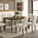 Paolino 7 Pc. Dining Table Set - Antique Brown